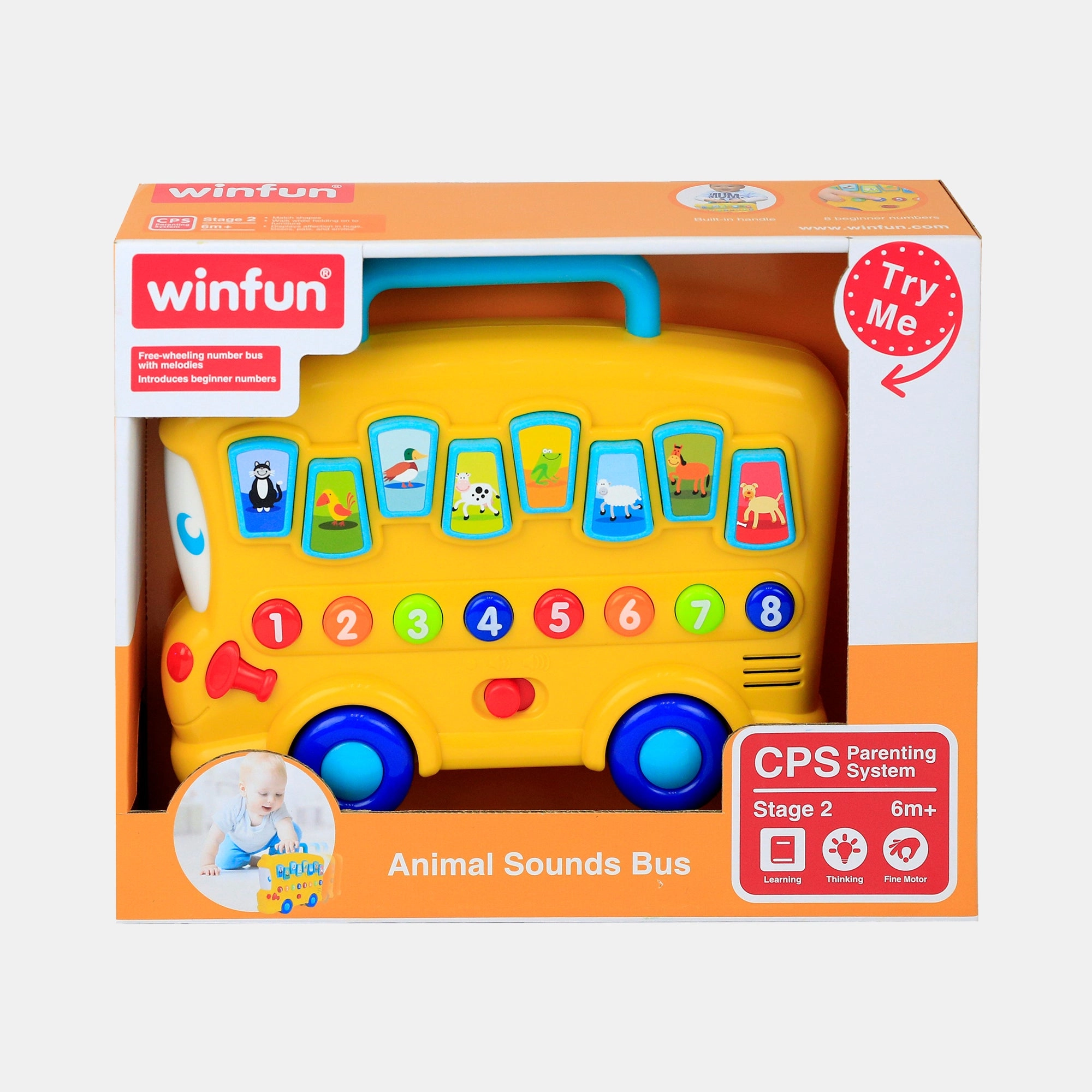 WinFun Animal Sounds Train Toy - Suitable for 6 months and above