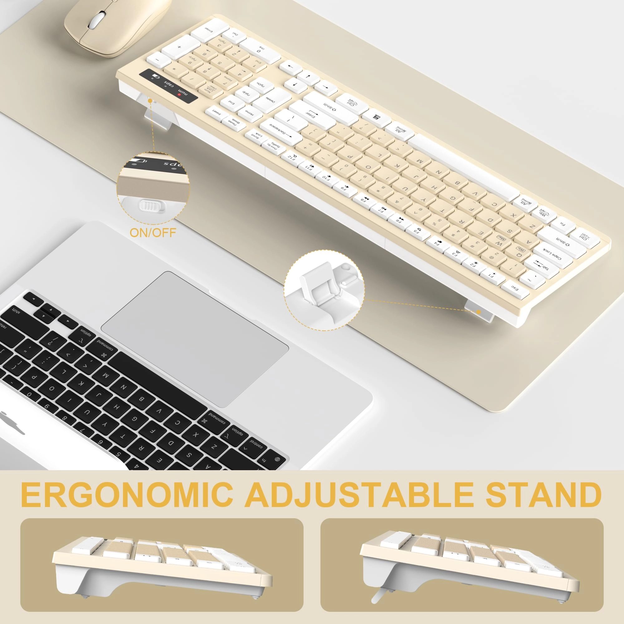 Ergonomic Wireless Keyboard - Wired