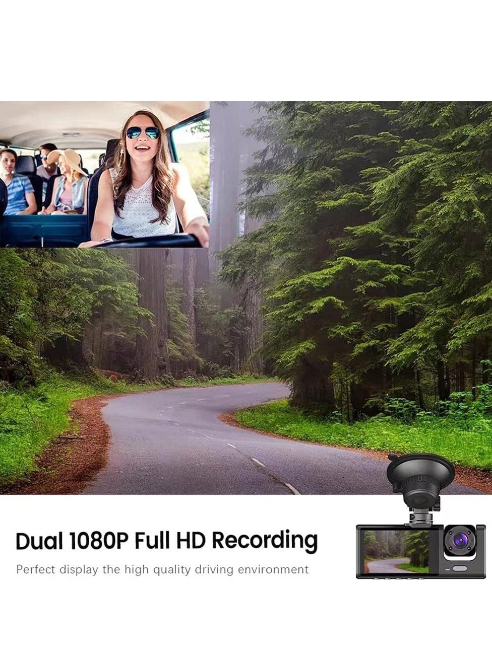 Dash Cam 1296x1080P