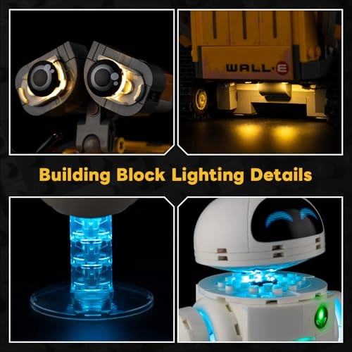LED Lighting Set for Lego Wall-E and EVE (43279) - Continuous Light Kit