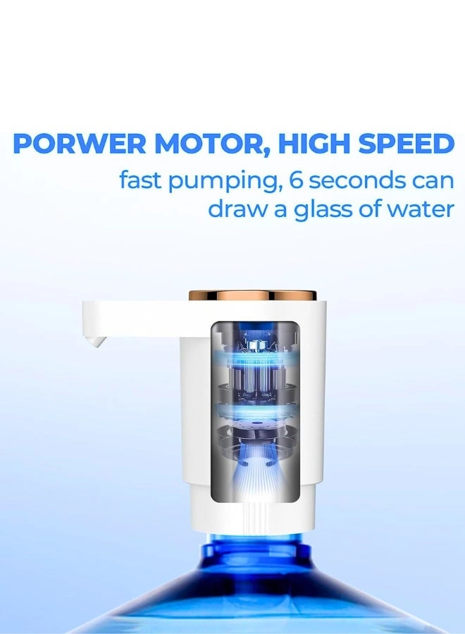 Water Dispenser Pump - Double Pump USB-C Charging White