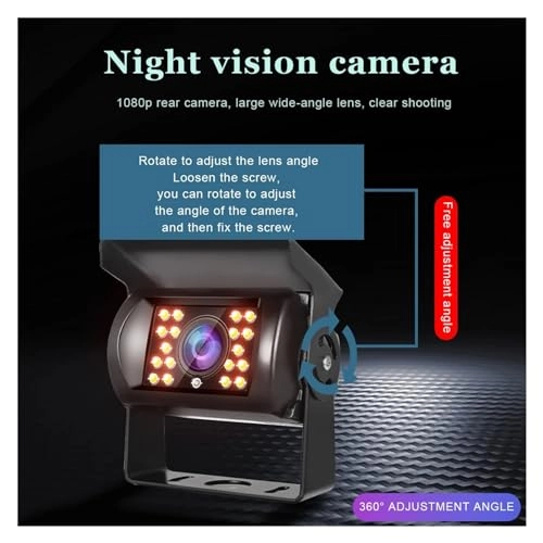 Monitor - 7" HD 800 x 480 + Rear View Camera - 8LED Night Vision