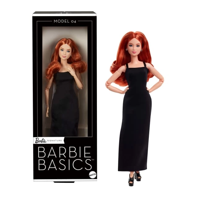 Barbie Basics Model 4 - Red Curls Black Mini Dress Ages 6+