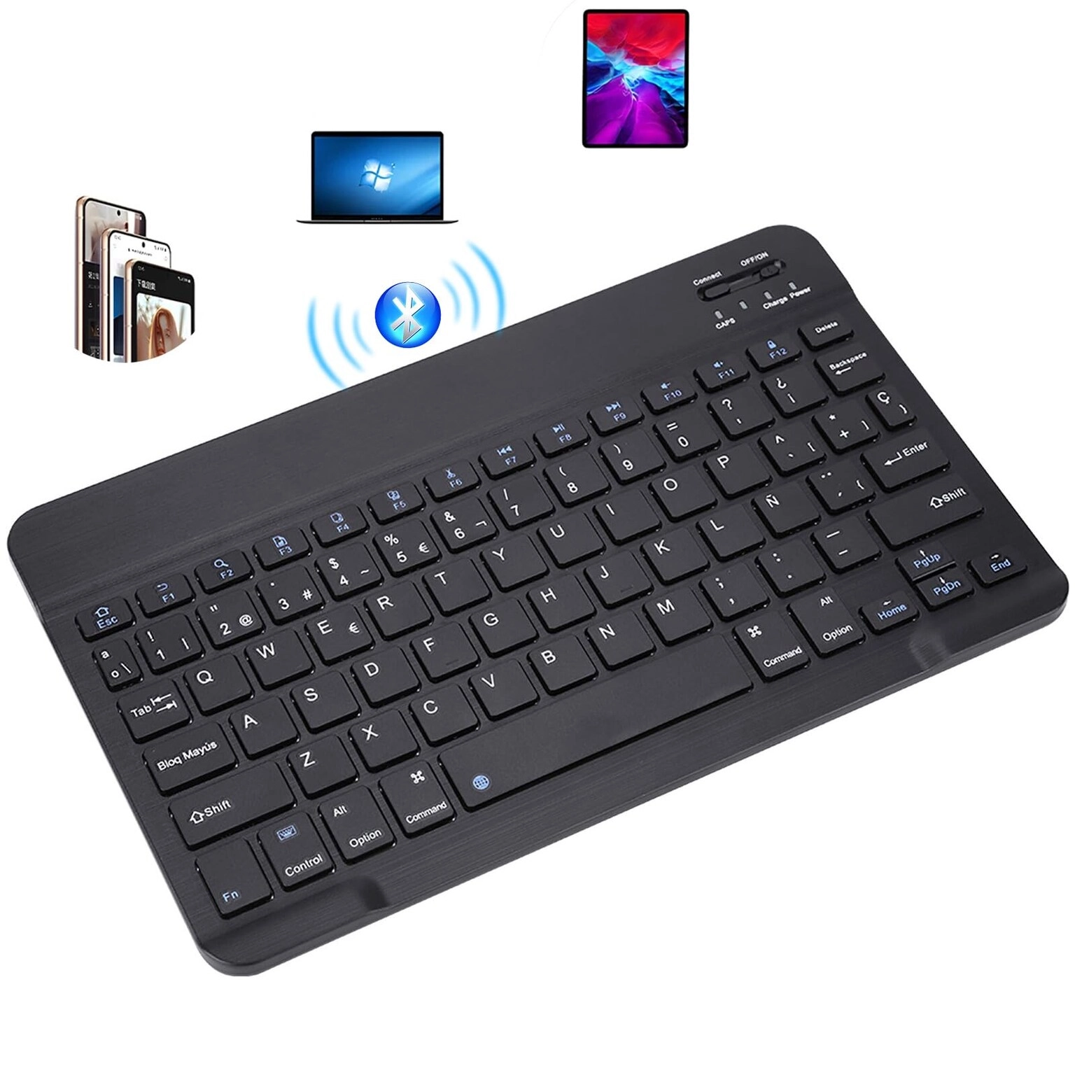 JIMTAB UltraSlim Bluetooth Keyboard - US Wireless