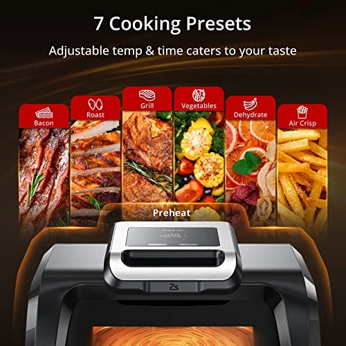 Indoor Grill Air Fryer Combo - 4Qt