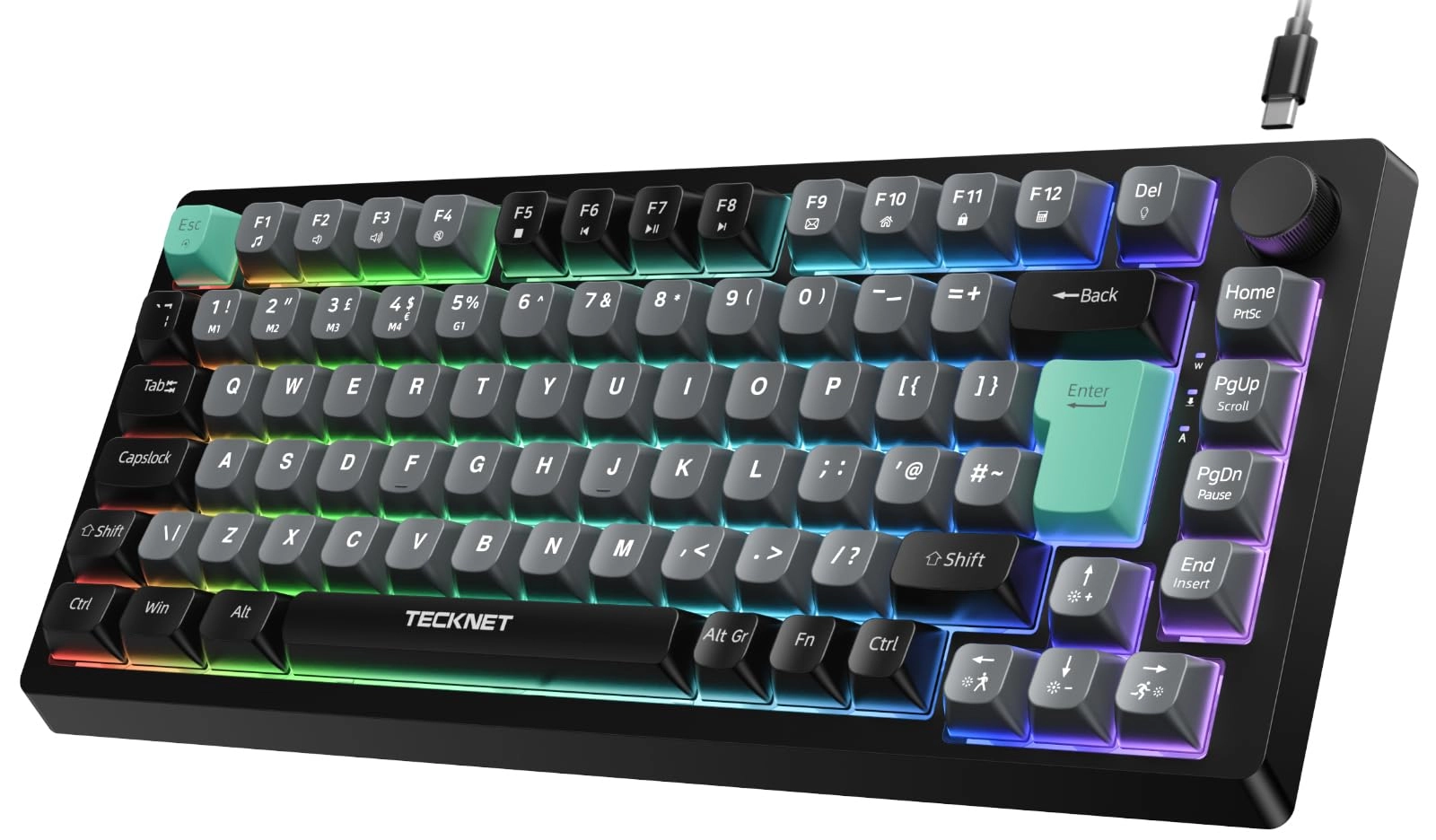 TeckNet RGB Gaming Keyboard - Wired