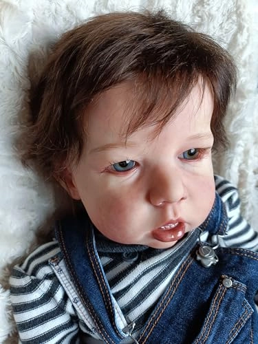 Liam Reborn Baby Doll - 20 inch Vinyl Boy Blonde Hair Ages 3+