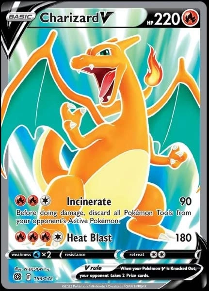 Pokémon Charizard V 153/172 - 1pcs