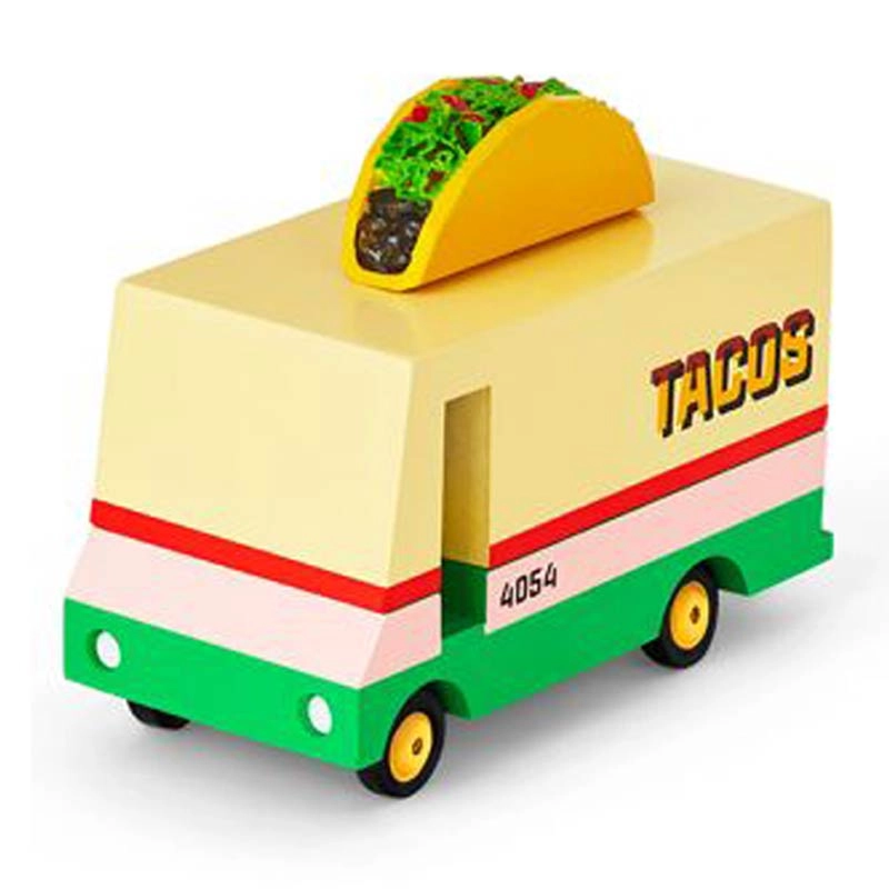 Candylab Taco Truck - Solid Beech Wood ABS plastic wheels
