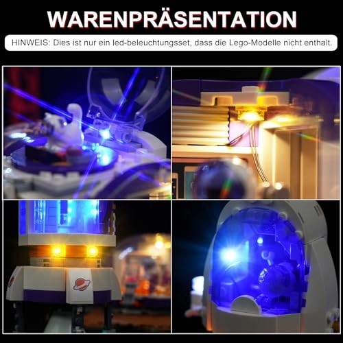LED Light Kit for LEGO Friends 42605 Mars Room Base with Rocket - Plastic 1pcs