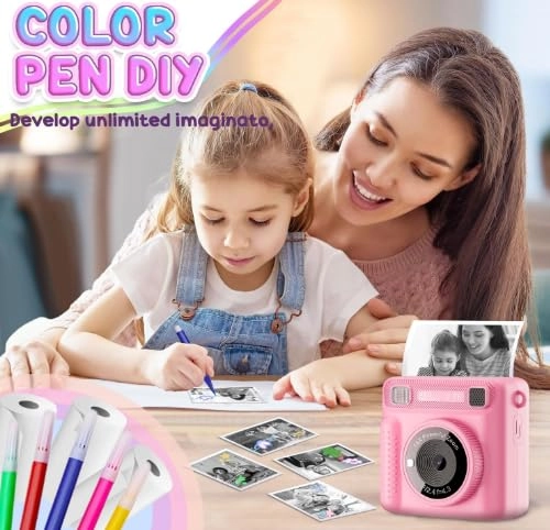Instant Print Camera - 1080P 32GB