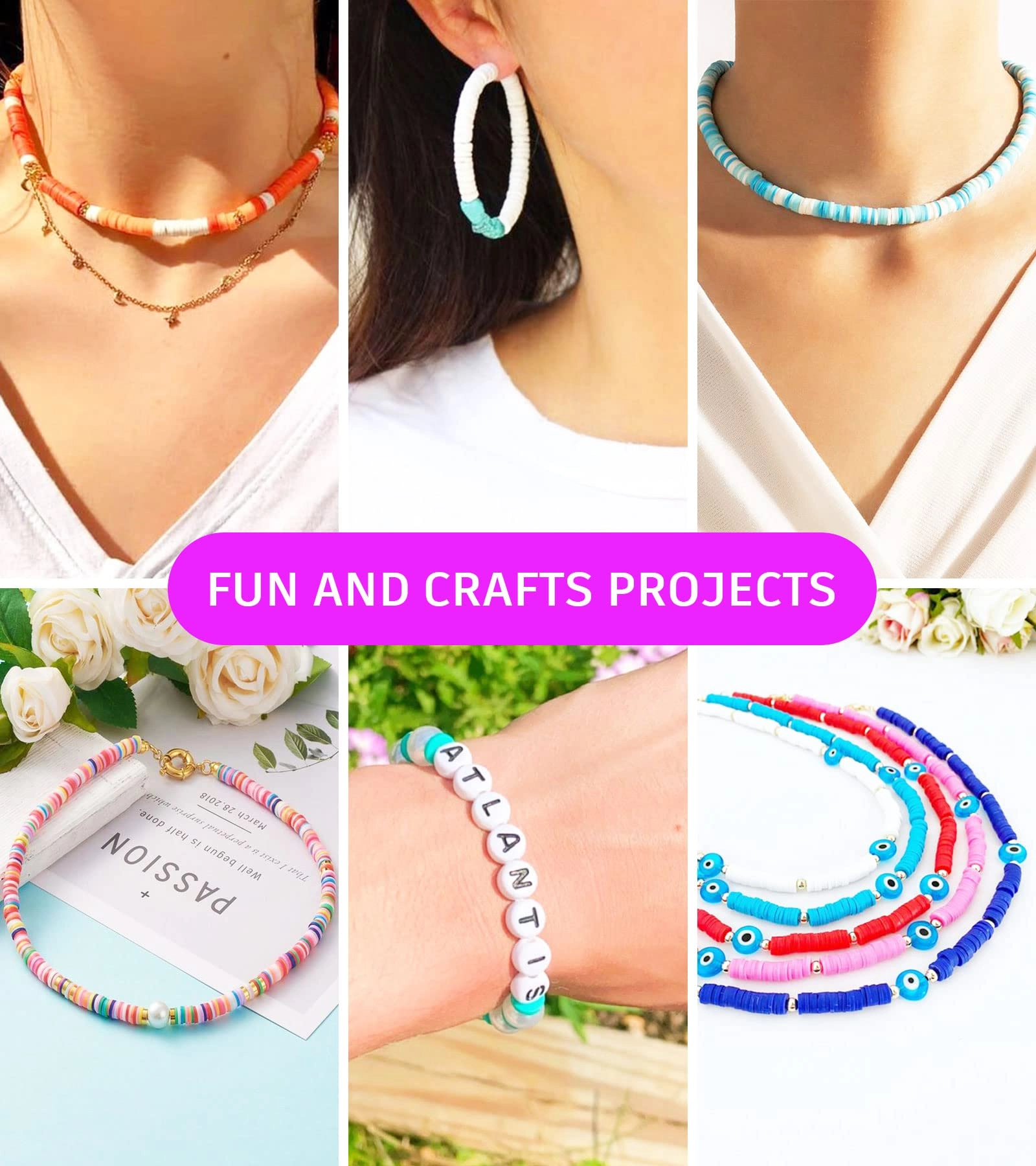 Clay Beads Kit - 8000pcs 24 Colors