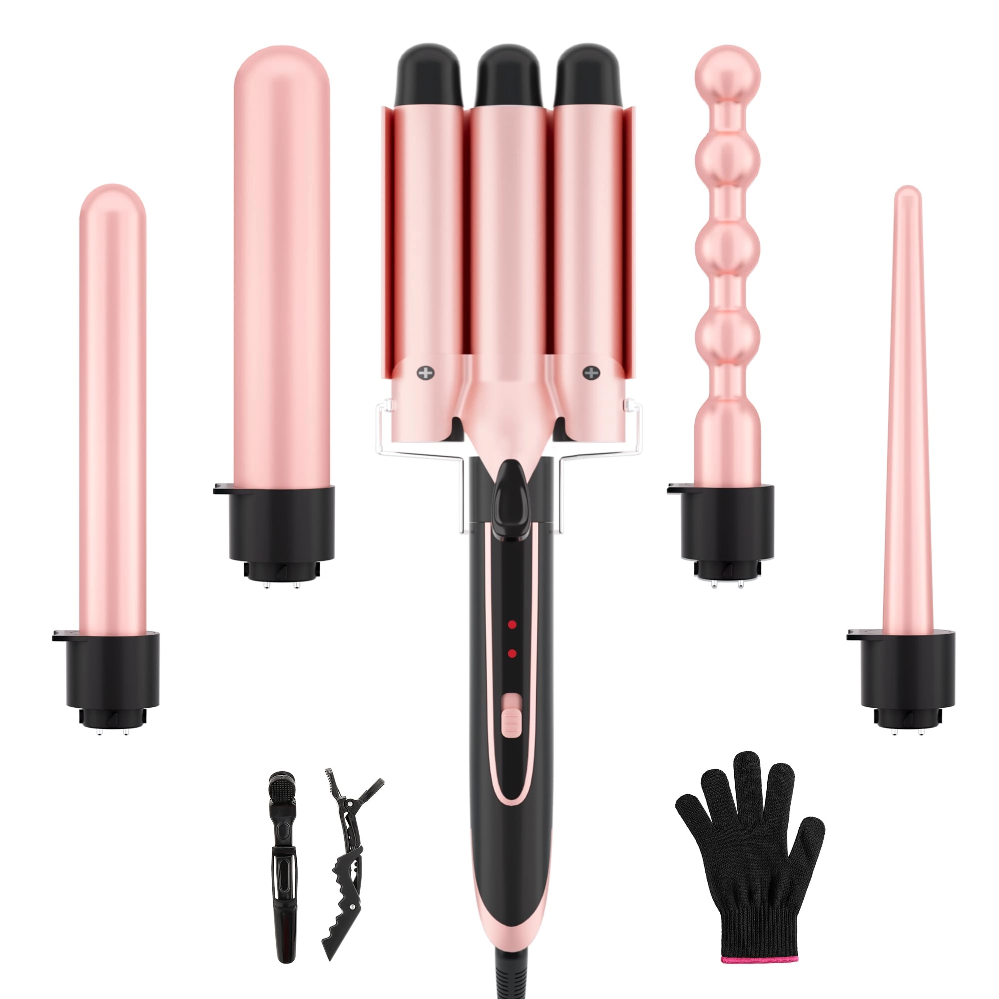 5-in-1 Curling Iron - 1.49inch 0.35"-1.25"