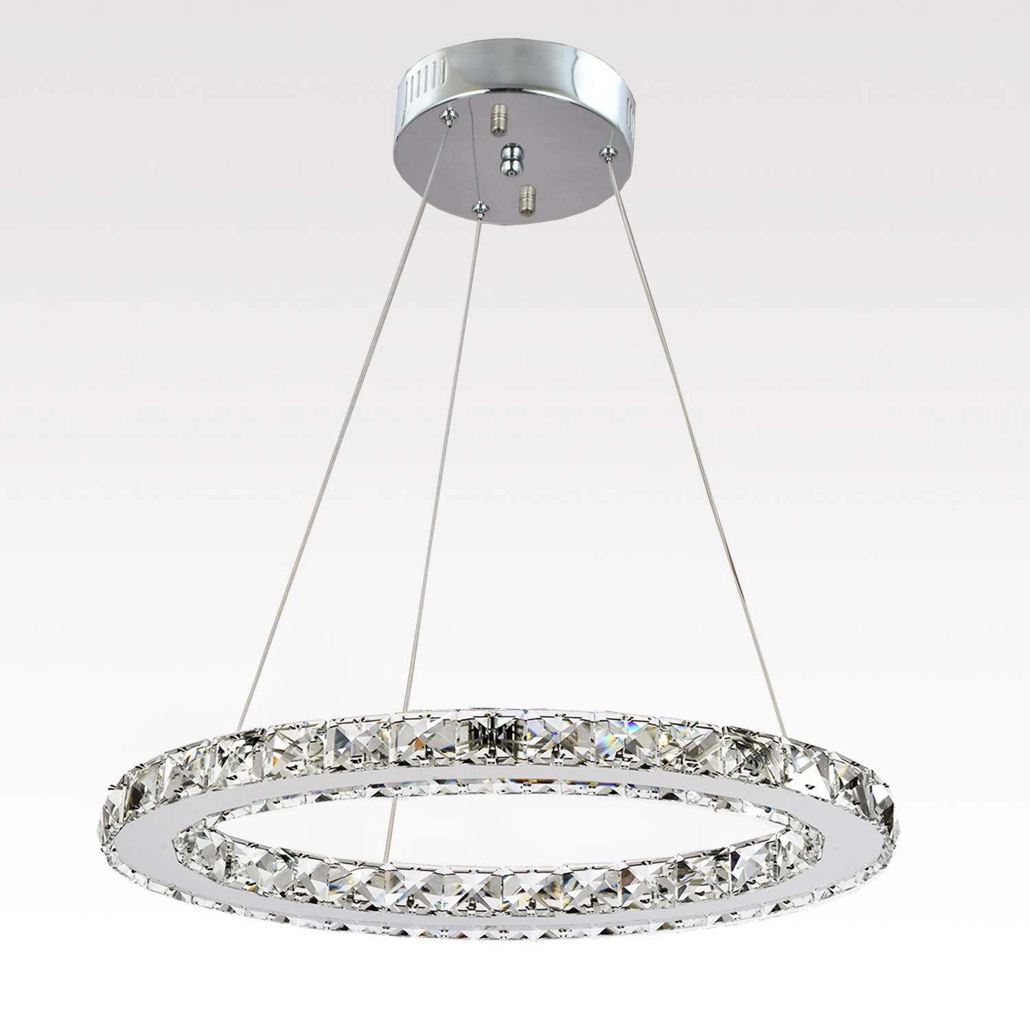 Ganeed Modern Mini LED Crystal Chandeliers - 6500K Cool White