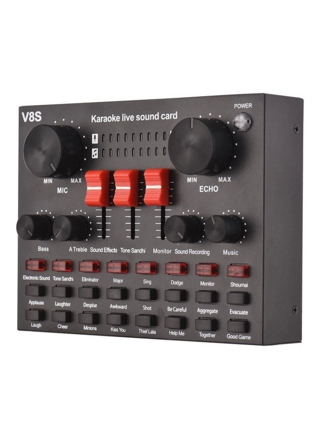 V8S - Mini Sound Mixer 16 Sound Effects Dual DSP
