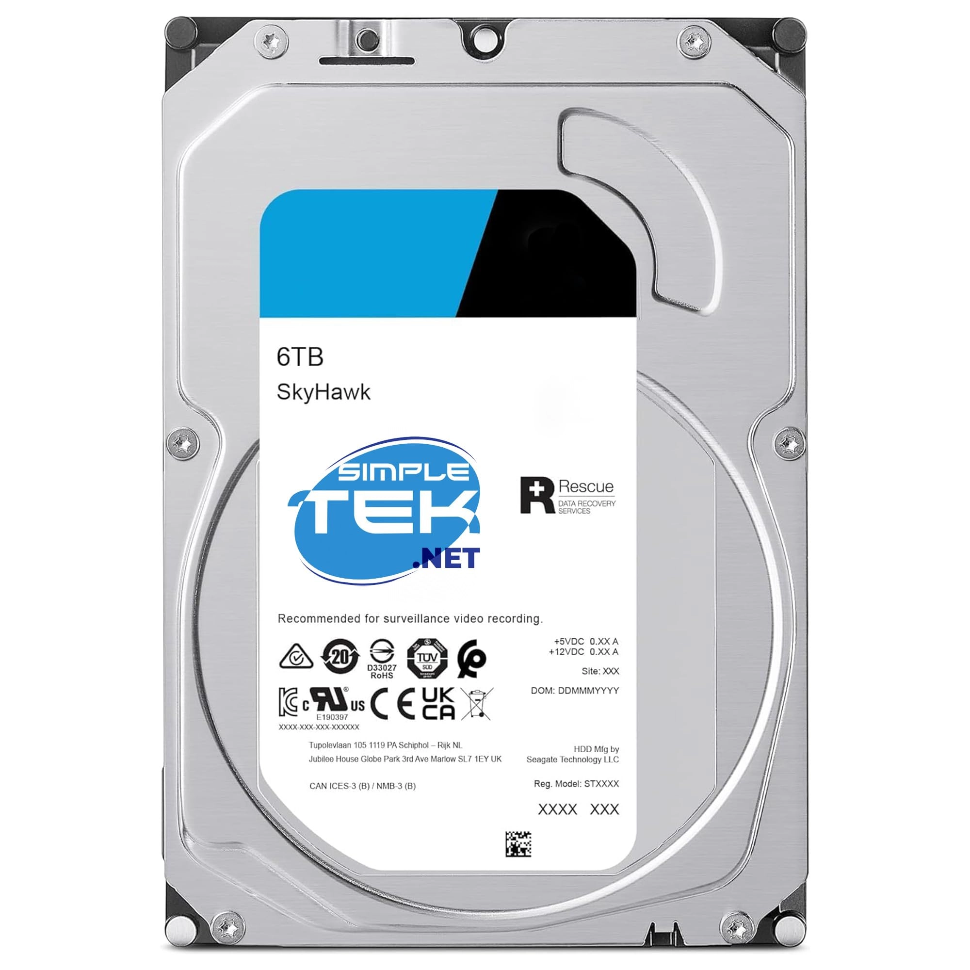 SIMPLETEK 3.5" 5400rpm SATA 6Gb/s (SIM - ART - 21832) - 6TB