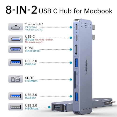 USB C Hub Adapter - USB 3.0 4K@30Hz