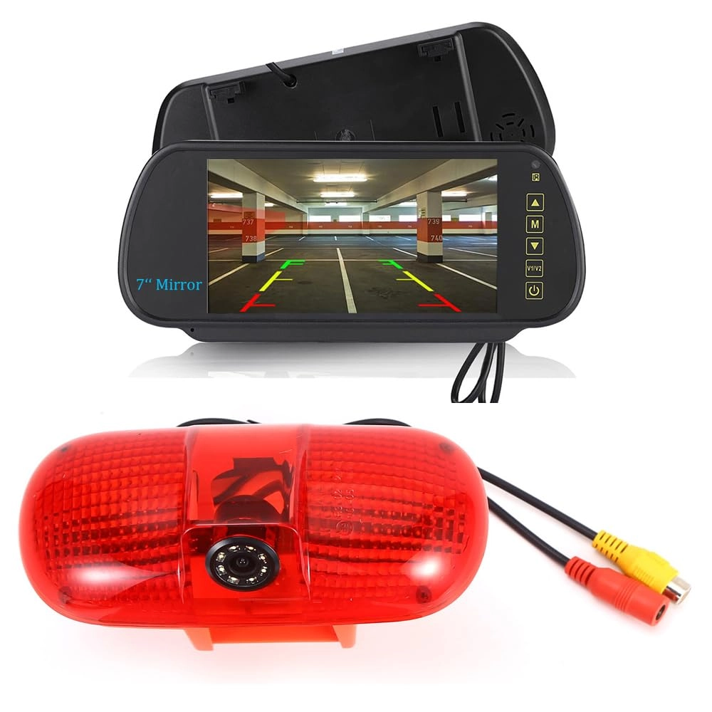 Third Roof Top Mount Brake Lamp Light Rear View Backup Camera - Night vision Wireless 628 x 586
