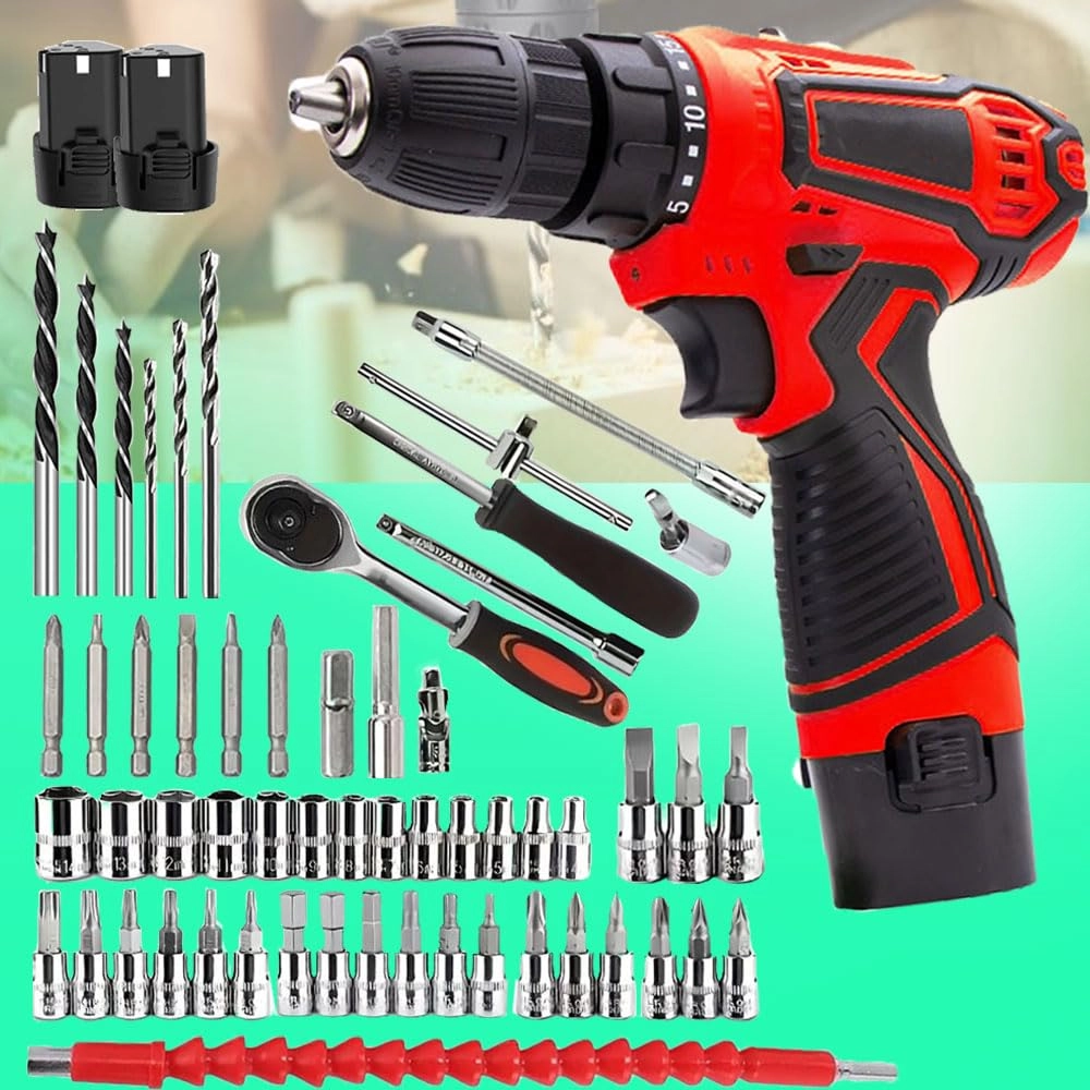 GALAXE Cordless Drill - 1500mAh 12V Kit