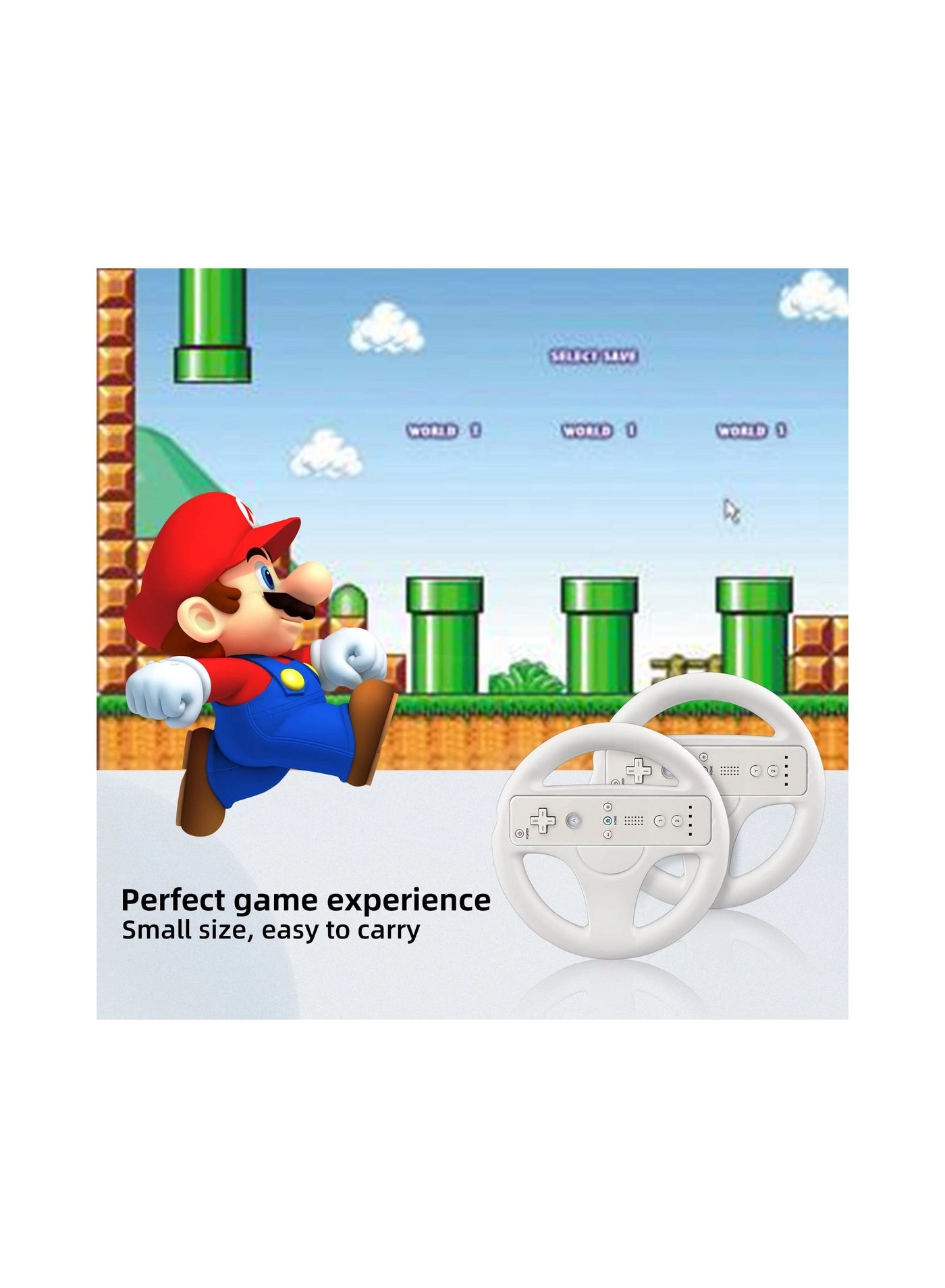 Steering Wheel Racing Wheel - Wii/Wii U 2 Pack