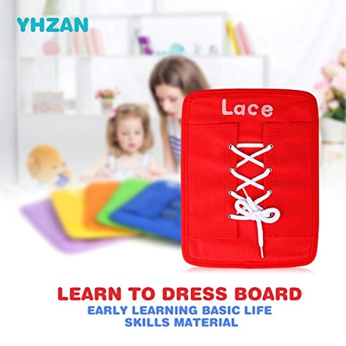 Basic Life Skills Dressing Board - 3 years+ 6 pieces