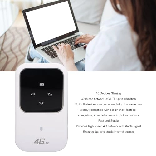 4G LTE Portable WiFi Router - 4G/3G LTE 802.11 b/g/n 300Mbps