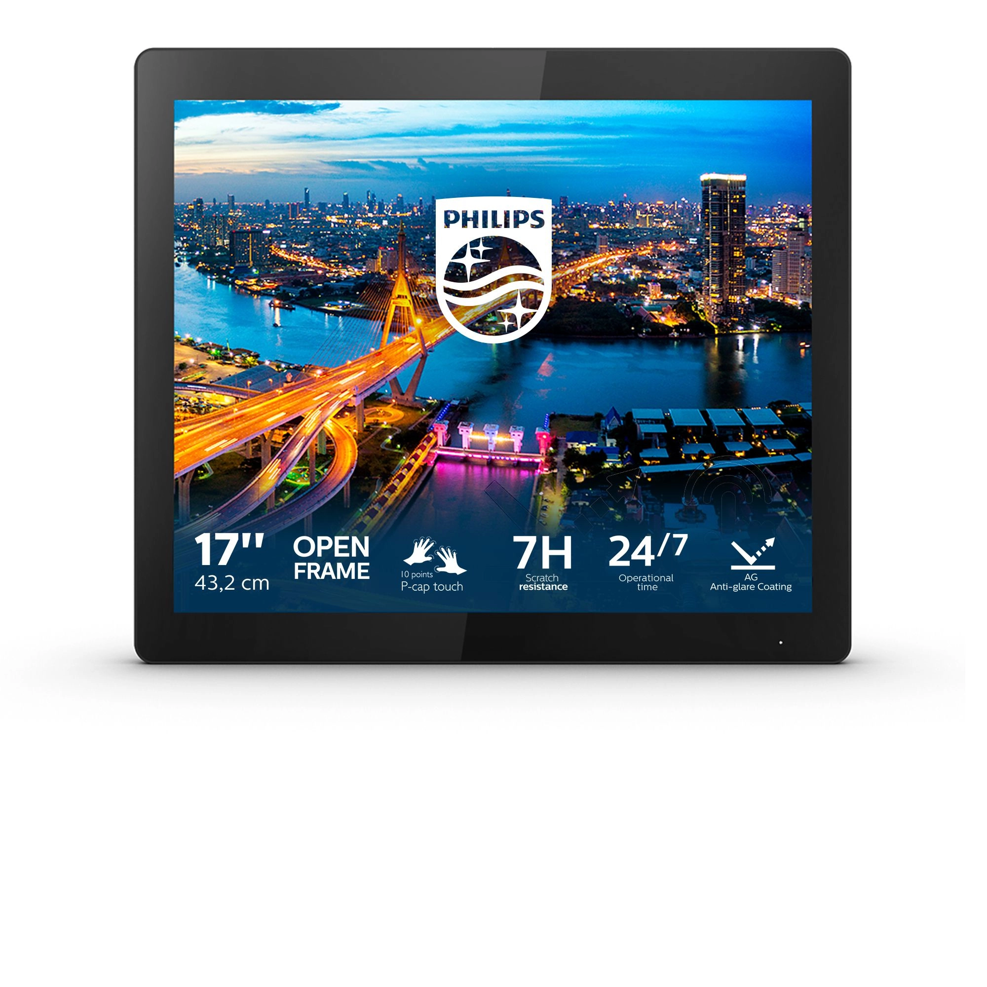 Philips Open-frame touch-screen monitor - 172B1TFL/00 17 Inches 1280 X 1024 pixels