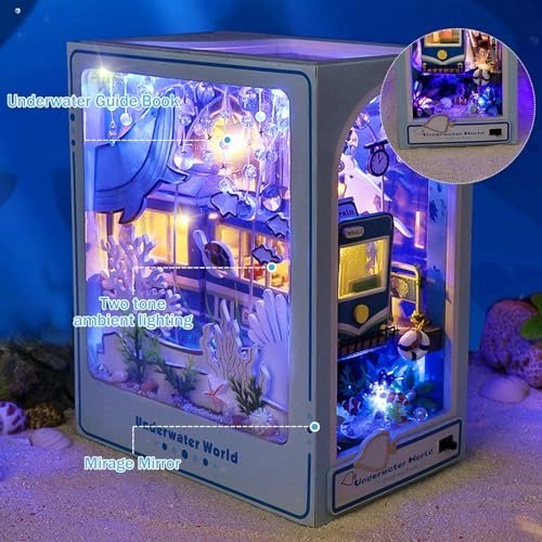 3D Puzzle Dollhouse Kit - Wood LED Light