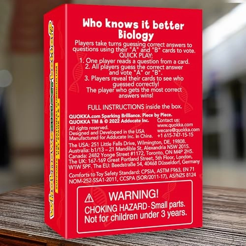 Who Knows Biology Better - Educational Trivia Card Game