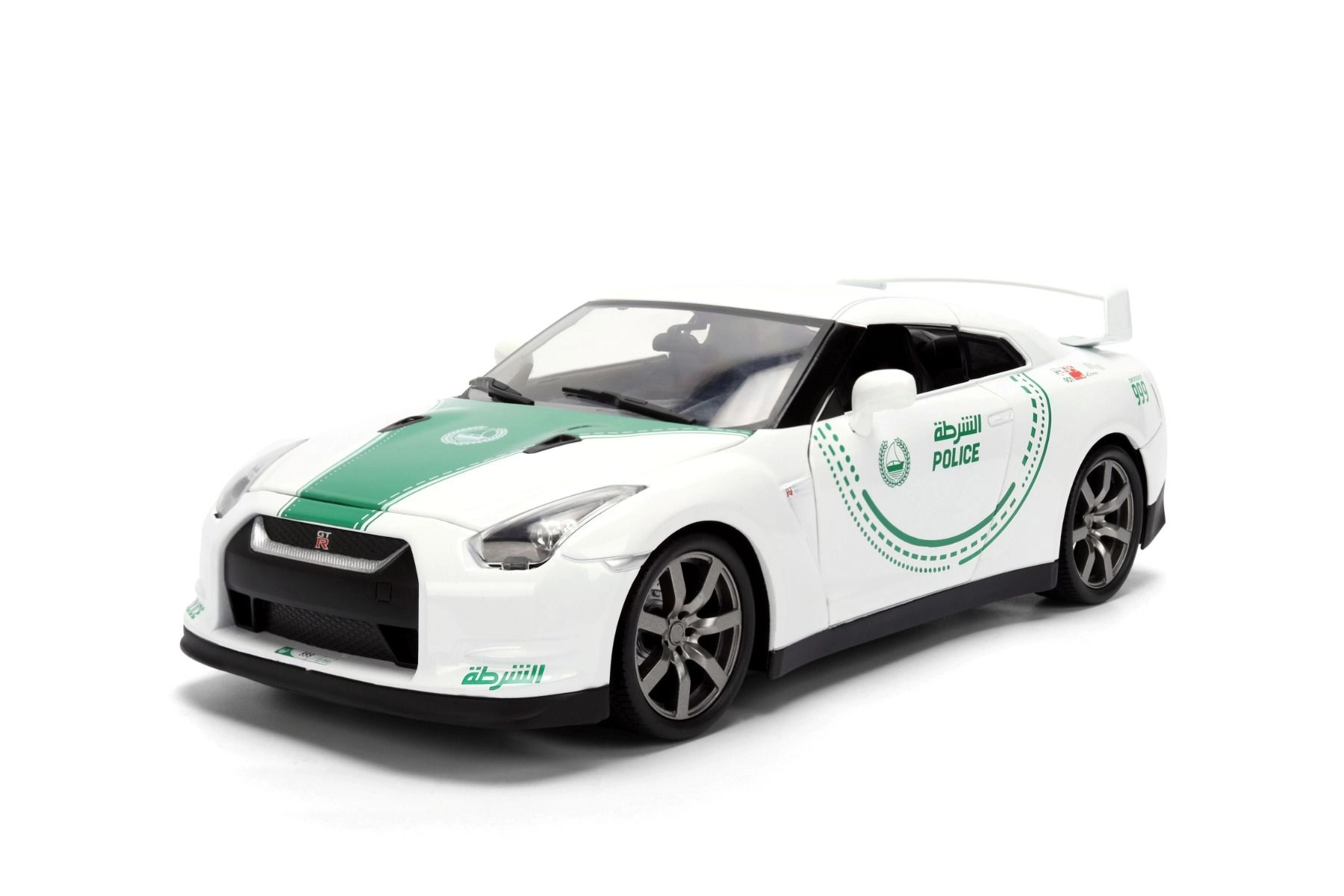 Jada Dubai Police Nissan GT-R - Die-Cast Metal Body - 1:18
