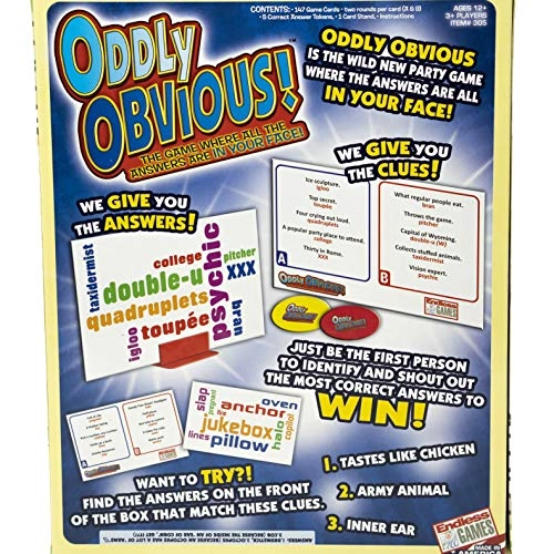 Oddly Obvious - 147 cards ages 12 years old and up