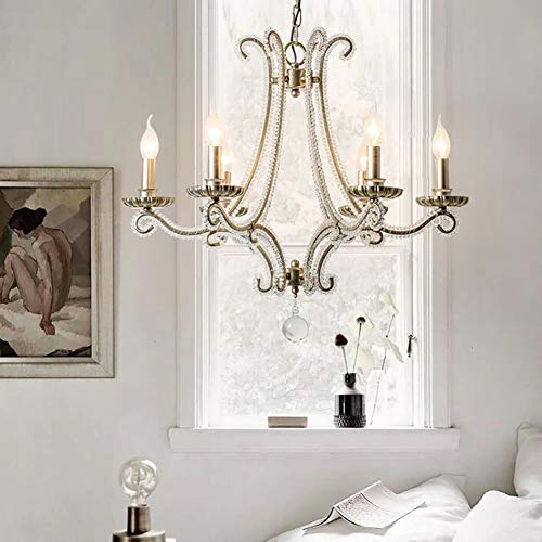 American vintage candle chandelier - 3000K