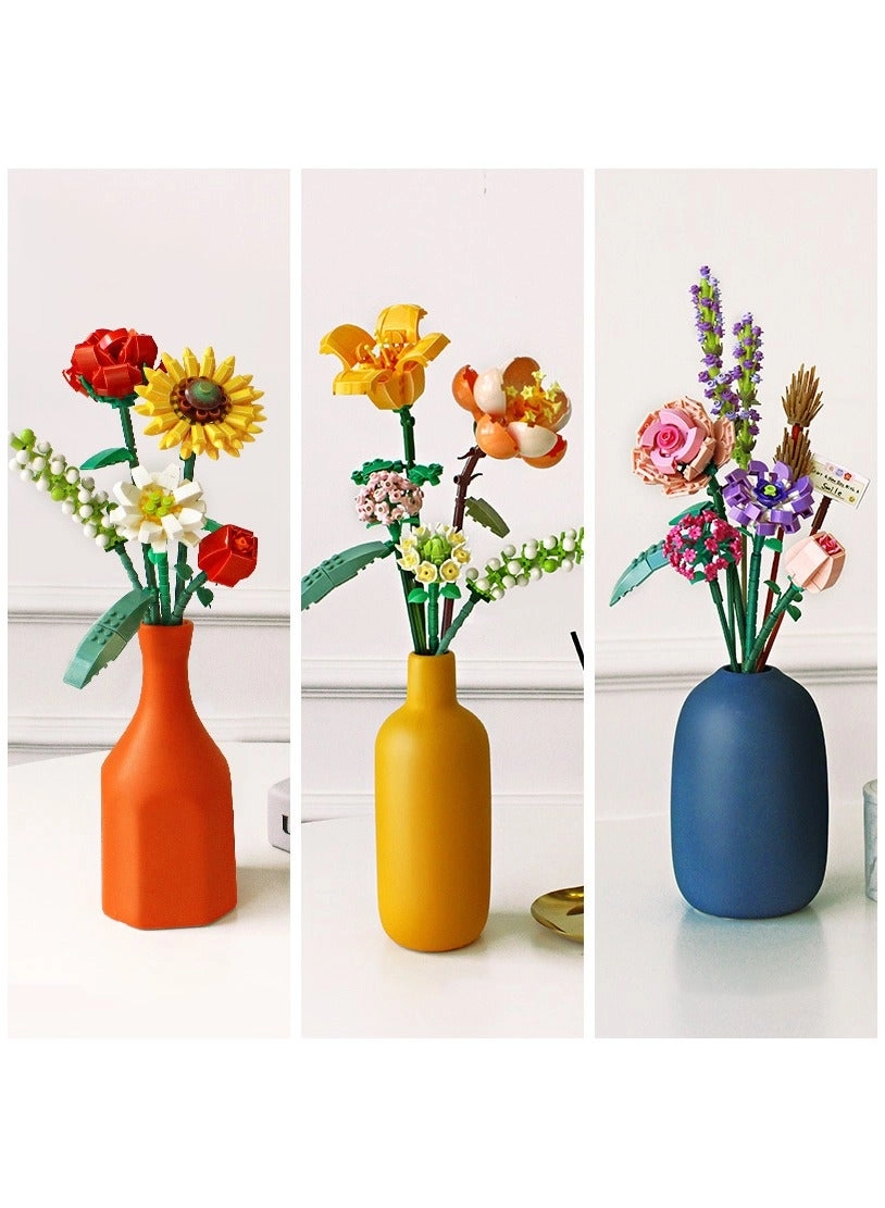 Mini Bricks Flower Bouquet - Flowers 456 pcs