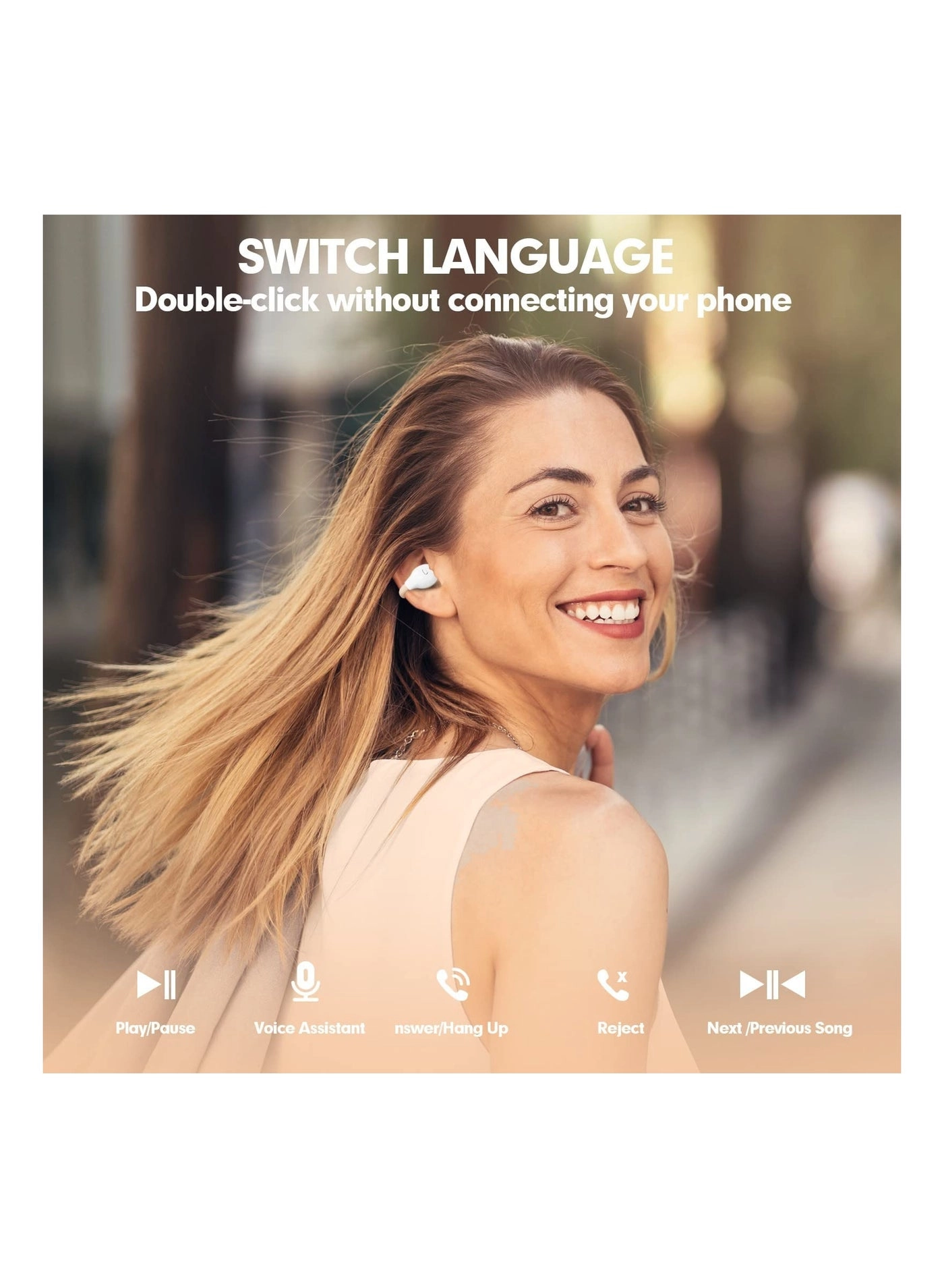 Bone Conduction Headphones Wireless Earbud