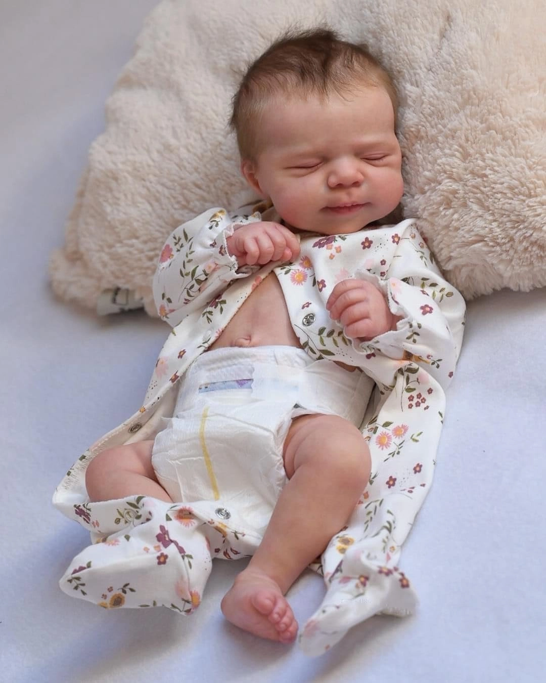 Reborn Baby Doll - 18 inch Silicone Vinyl Girl Ages 36 months+