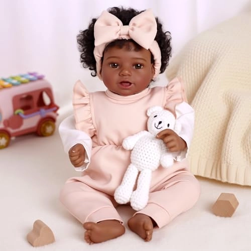 JUSS001RXWA-TC - Lifelike Reborn Doll Vinyl White and Blue