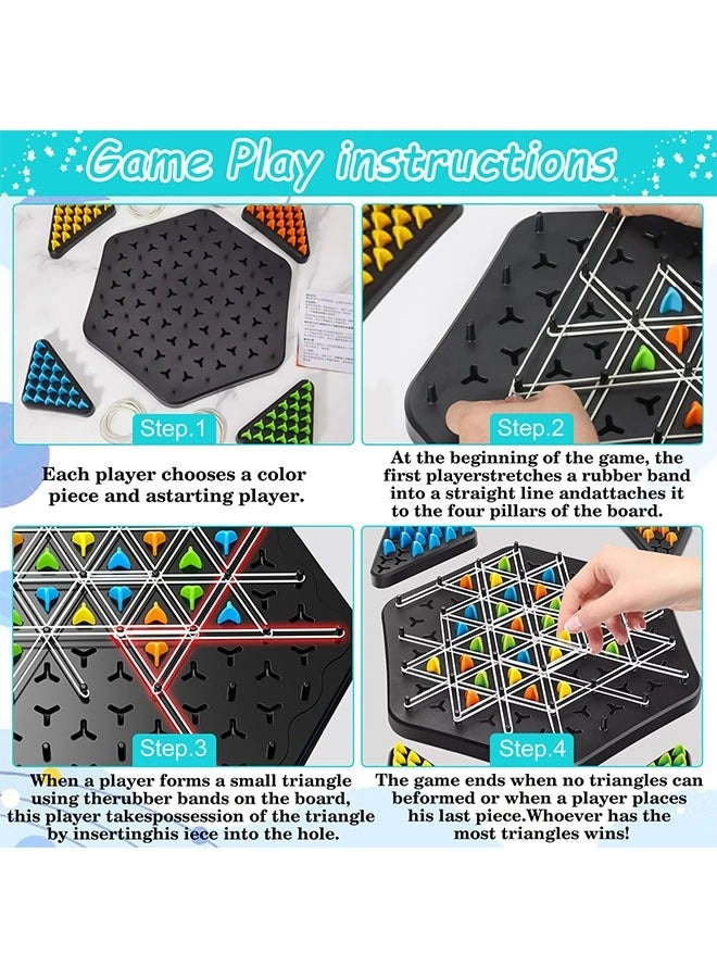Triggle - interactive peg game triangular chessboard