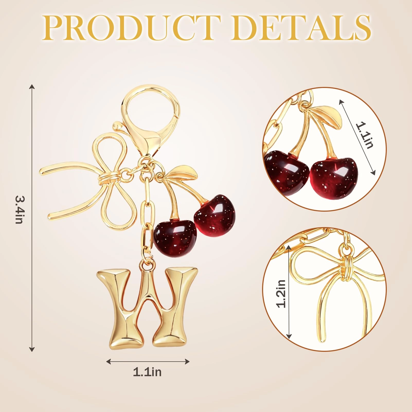 Initial P Keychain - Letter
