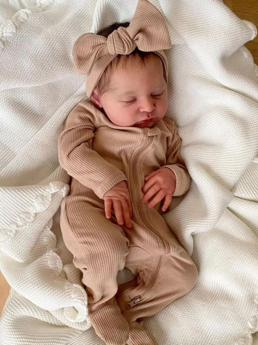 Laura Reborn Baby Doll - 19 inch Soft Silicone Sleeping Ages 3+