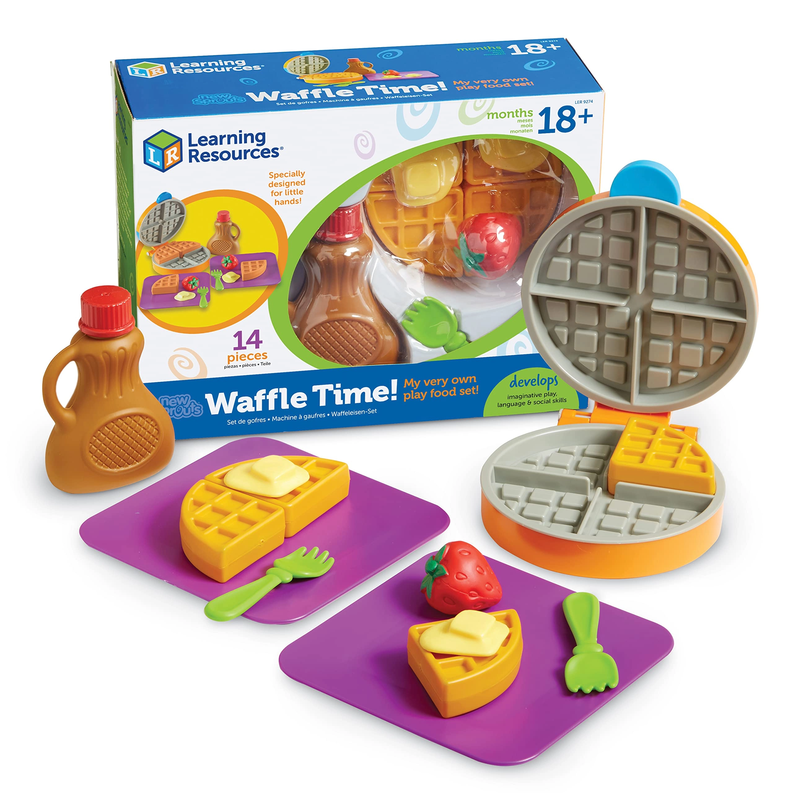 Learning Resources New Sprouts Waffle Time - 14 pcs