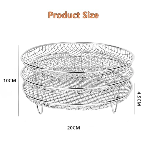 Air Fryer Rack - Stainless Steel 3 piece(s)
