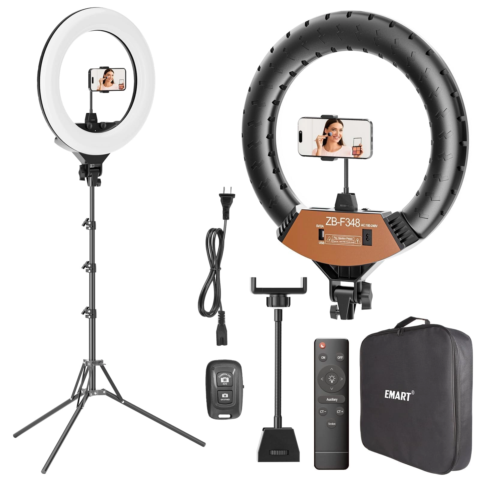Emartinc Ring Light - 18-inch