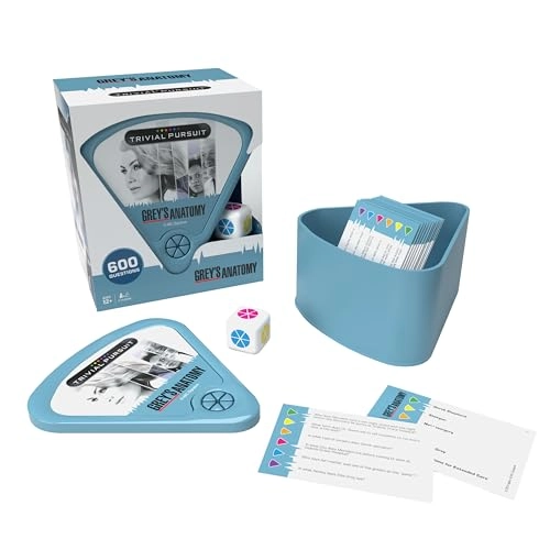 Trivial Pursuit: Grey's Anatomy - Trivia Game 600 Questions Die in Travel Container