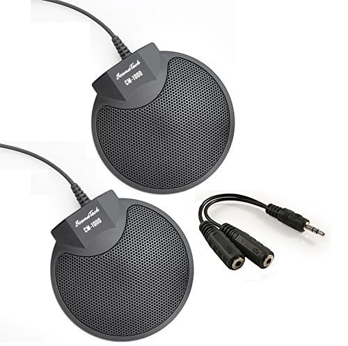 CM-1000 3.5mm-Mini-Jack Microphone + Y-splitter