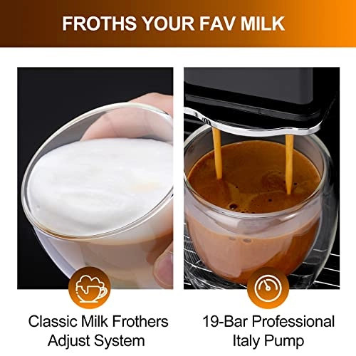 WS-202 - 1.7L Milk Frother Touch Screen Grinder