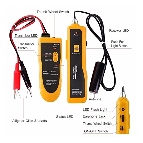 LCD Cable Length Test - RJ11 RJ45 BNC PoE PING