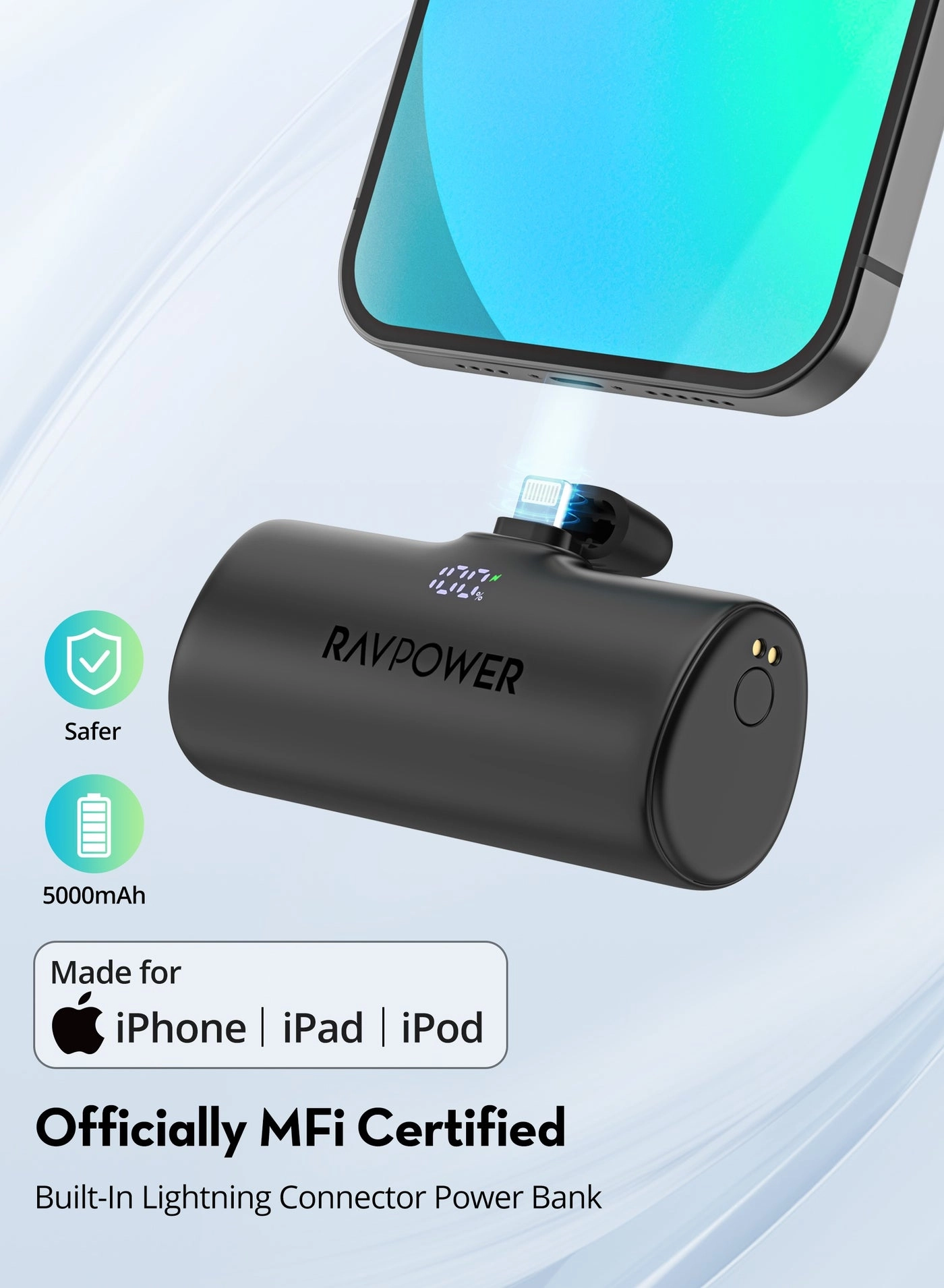 4-Battery Dock - 2x Lightning 2x Type-C iPhone iPad iPod