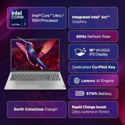 IdeaPad Slim 5 14IMH9 16IMH9 - 16'' Core Ultra 7 155H 16GB DDR5 1TB SSD