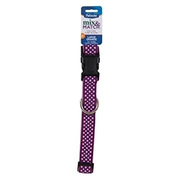 Pet Corner Trading LLC Aspen Pet Ribbon Overlay Dog Collar - 1"X16-26" Dog