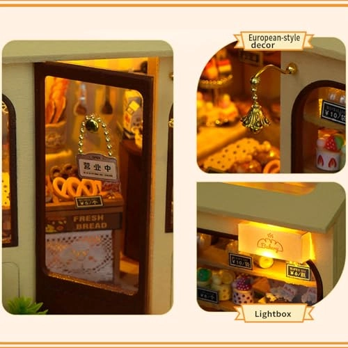 Miniature Wooden Dollhouse Furniture Kit - Creative Room 1:24